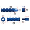 thumbnail image 3 of Front Rear Sport Foot Peg Set Blue For Suzuki GSXR 06-19 Kit Rider Passenger, 3 of 3