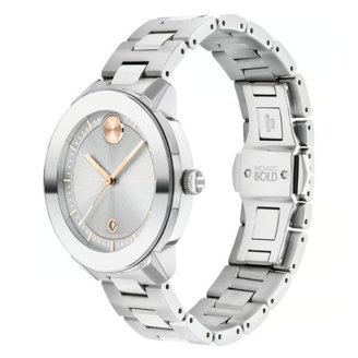 Movado Linio Women’s Watch Movado Linio Two Tone 81-e3-828 Quartz Watch | eBay main image 3