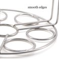 thumbnail image 4 of Dsseng Egg Steamer Rack Trivet for Instant Pot Accessories 5 Qt  6 Qt  8 Qt Pressure Cooker 2 Pack Stackable 304 Stainless Steel Multipurpose Cooling Rack Cooking, 4 of 8