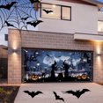 thumbnail image 5 of Nmdmisc Halloween Garage Door Cover Large Halloween Garage Door Decorations Witches Hanging Garage Door Halloween Banner Holiday Garage Door Window Wall Background,13.1*5.9ft, 5 of 6