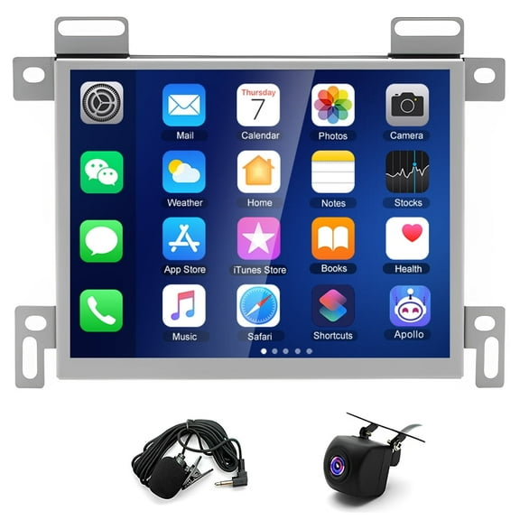 Zcargel Android 14 8.4in Car Stereo for Grand Cherokee 2015-2021, Ram 2015-2021 & Wrangler 2015-2021, 2 32GB Built-in Wireless CarPlay Android Auto, GPS Navigation, Bluetooth WiFi FM/RDS, DSP