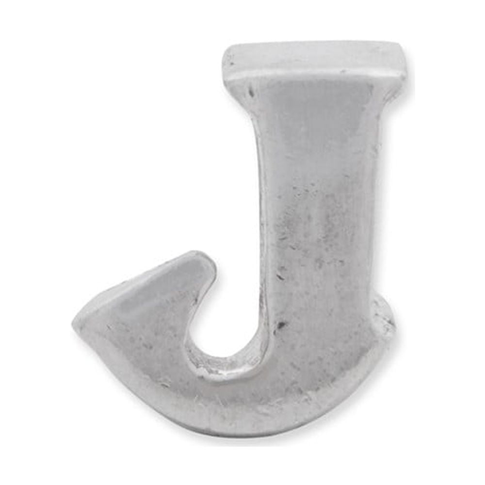 925 Sterling Silver Reflections Letter J Bead; for Adults and Teens; for Women and Men