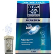 Clear Care Plus HydraGlyde Cleaning and Disinfecting Solution, Twin Pack 12 oz, 2 ea (Pack of 2)