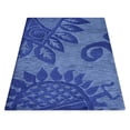 thumbnail image 3 of Rugsotic Carpets Hand Tufted Wool Eco-Friendly Area Rugs - 5'x8', Rectangle, Blue, Modern Contemporary Design, High Pile Handmade Anti Skid Rugs for Living Room, Bed Room (K00917), 3 of 10