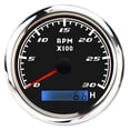 thumbnail image 1 of 85mm Digital 8000 RPM Tachometer Gauge 3000 4000 6000 7000 RPM Tachometer LCD Display Red Backlight With Hourmeter, 1 of 7