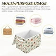 thumbnail image 6 of Yayeee Collapsible Cube Storage Bin with Lid Fabric Closet Decorative Basket with Handles, Cartoon Dog Reading Pattern, 6 of 7