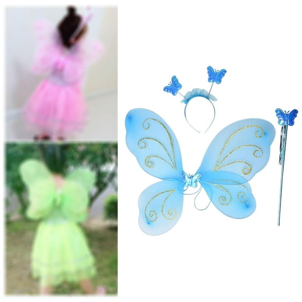 Fairy Wing Costume,Girls Fairy Wing Butterfly Costume Fancy Dress Up,Kids  Children Princess Headband Party,Butterfly Wing Halloween Cosplay Costume  Apparel,Pretend Play Birthday - Walmart.ca