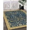 thumbnail image 2 of Ahgly Company Indoor Square Abstract Copper Green Abstract Area Rugs, 8' Square, 2 of 6