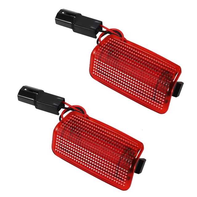 Door Courtesy Step Welcome Lights for Prius Alphard Crown Land Cruiser IS250 RX330,2 x Welcome Lights,Red