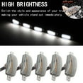 thumbnail image 5 of 5PCS Front Grille LED Lights for Toyota Tundra 2008-2022 Universal Trucks SUV with Raptor Style Grill Trim White DRL Lamps for Dodge Ram/ Ford F150/ Jeep Gladiator/ GMC Sierra/ Chevrolet Silverado/, 5 of 7