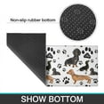 thumbnail image 6 of Dachshund Footprint Kitchen Rugs Sets Of 2,Anti Fatigue Kitchen Mat Rugs Non Slip Washable,Decorative Kitchen Floor Mats for Kitchen,Sink,Laundry,17"x30"+17"x47", 6 of 7