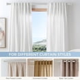 thumbnail image 6 of Silver Curtain Rods for Windows 28 to 48 Inch(1.5-5 Feet), 1" Diameter Drapery Rods with Modern Style End Cap Finials,Size:30-60 Inch, Antique Silver, 6 of 9