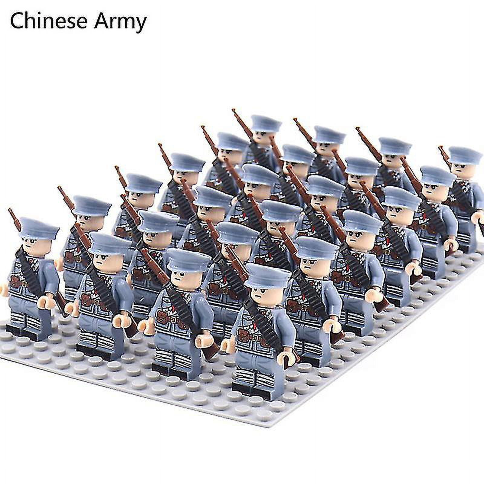 Ww2 24pcs lot Military Soldiers Building Blocks Set Weapons Soviet Us Uk China France Army Action Figures Bricks Toys Kids Gifts Walmart