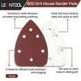 thumbnail image 6 of LEONTOOL 30 Pcs Mouse Sander Sandpaper 800 Grit 6 Hole Mouse Sander Pads Hook and Loop Sandpaper for Mouse Sander Detail Sander Sandpaper Sanding Disc, 6 of 7