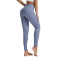 thumbnail image 4 of Women's High Waisted Yoga Pants with Pockets Tummy Control Workout Leggings, 4 of 6