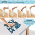 thumbnail image 3 of Yayeee 6 Pack Kitchen Dish Cloths Set for Washing Soft Drying Absorbent Microfiber Towels, Dark Blue Hexagon Patterns, 3 of 9