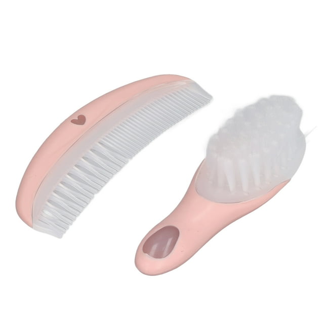 Baby Comb, Baby Brush Comb Set Cute Pink Small Compact For Outdoor For Room For Home