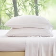 thumbnail image 5 of Simple&Opulence 100% Viscose from Bamboo Sheet Set 4Pcs, Cooling for Hot Sleepers, Soft Breathable Bed Sheets Set, 15" Deep Pockets, Luxury Hotel Silky Bedding Sheets (White,King), 5 of 6
