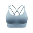 thumbnail image 3 of Bovxnpu Sports Bras for Women, Women's Strappy Sports Bras Fitness Workout Padded Yoga Top Criss Back Cami, Women Plus Size Back Sports Bra Fitness Clothes Running Drying Yoga Underwear, 3 of 8