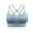 Blue, variant on Sports Bra For Women Criss Cross Back Padded Strappy Sports Medium Support Yoga Top Exercise Athletic Bras (L, Beige)