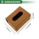 thumbnail image 5 of Soporte para Pañuelos de Coche Universal de Bargains Únicos, Funda para Caja de Pañuelos, Organización de Pañuelos Extra Grande para Asiento Trasero de Coche, 17.5x13.5x8cm Cuero Sintético Marrón, 5 of 6