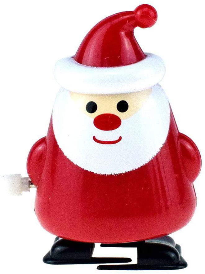 8 Pcs Wind Up Toys Clockwork Funny Cartoon Santa Snowman Elk Christmas Elements Toys Party Favors and Prize for Kids