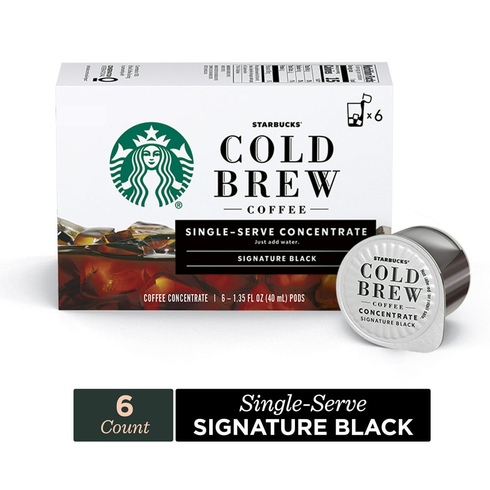 Starbucks Cold Brew Coffee Signature Black Single Serve Concentrate