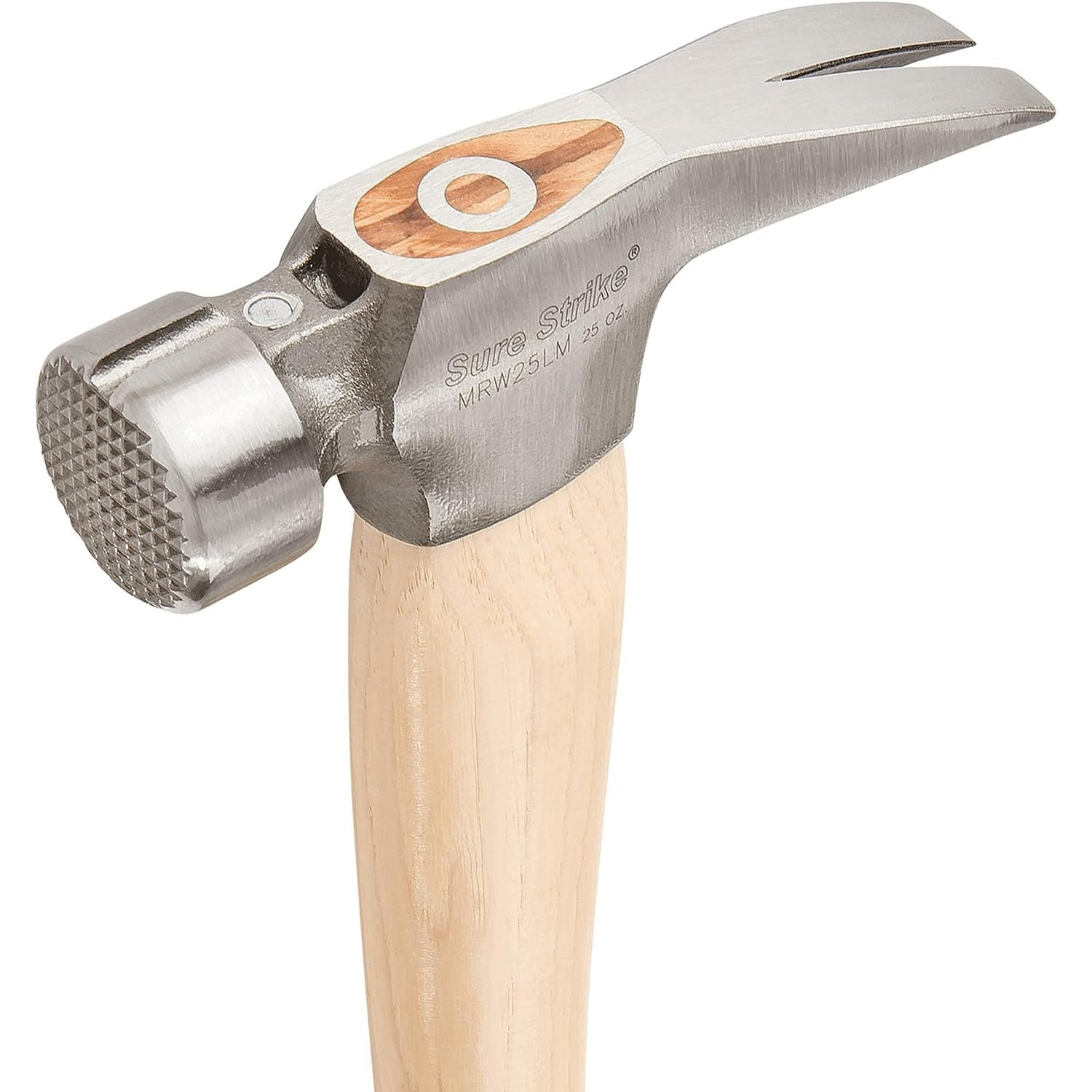 HTYSUPPLY MRW25LM Sure Strike Wood Handle Framing Hammer - Triple Wedge, 25 oz