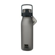 Wellness 48oz / 1420m Sports Water Black Bottle Push Button Lid with Carry Handle - Leak Proof