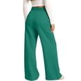 thumbnail image 3 of Lmueinov Girls Print Sweatpants with Pockets Soft Warm Fleece Lined Elastic Waist Straight Leg Pants for Kids Girls Fall Casual Workout Trousers, 3 of 5