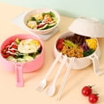thumbnail image 3 of Hariumiu Microwave Ramen Bowl Set with Strainer Noodle Bowls for Soup Cereal Salad Large Capacity Soup Bowl College Dorm Room Essentials, 3 of 8