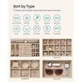 thumbnail image 3 of Joyero SONGMICS organizador de 4 capas con tapa de cristal y 3 cajones, 3 of 8