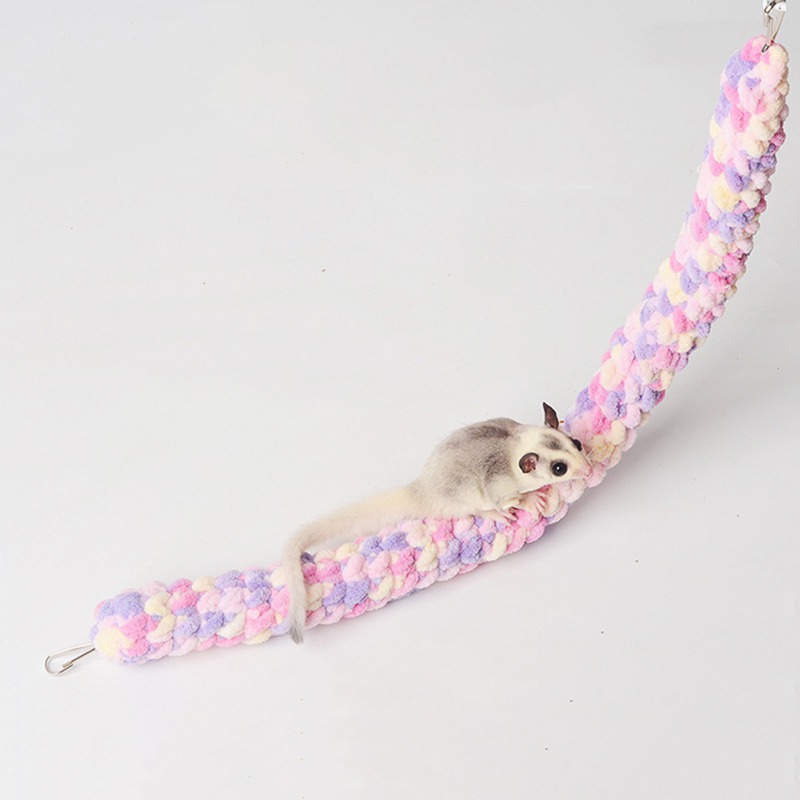 Handmade Hamster Parrot Rat Swing Glider Toys Hanging Hammock Climbing