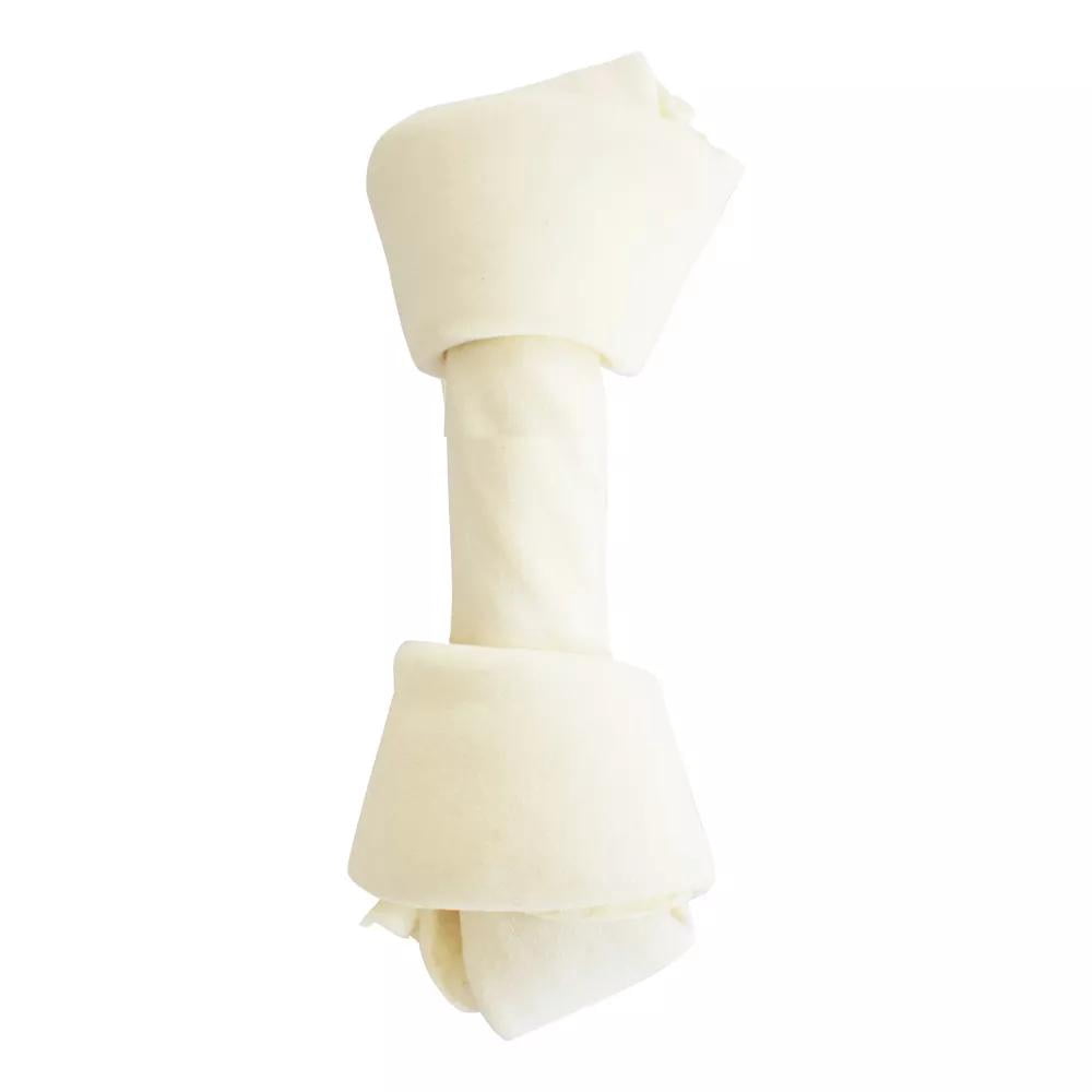 10 Count Natural Rawhide Knotted Bones for Dogs, 4.5-5 Inch, Long-Lasting Chew, Dental Care