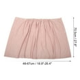 thumbnail image 4 of Toalla de baño a rayas finas, absorbente, suave, rosa, 27,8 "de longitud para baño con botón ajustable, 1 ud., 4 of 7