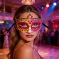 thumbnail image 4 of Masquerade Lace Party Beauty Half Face Lady Wearing, 4 of 4