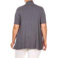 thumbnail image 4 of Women's Plus Size Casual  Open Front  Short Sleeve Cardigan, 4 of 5