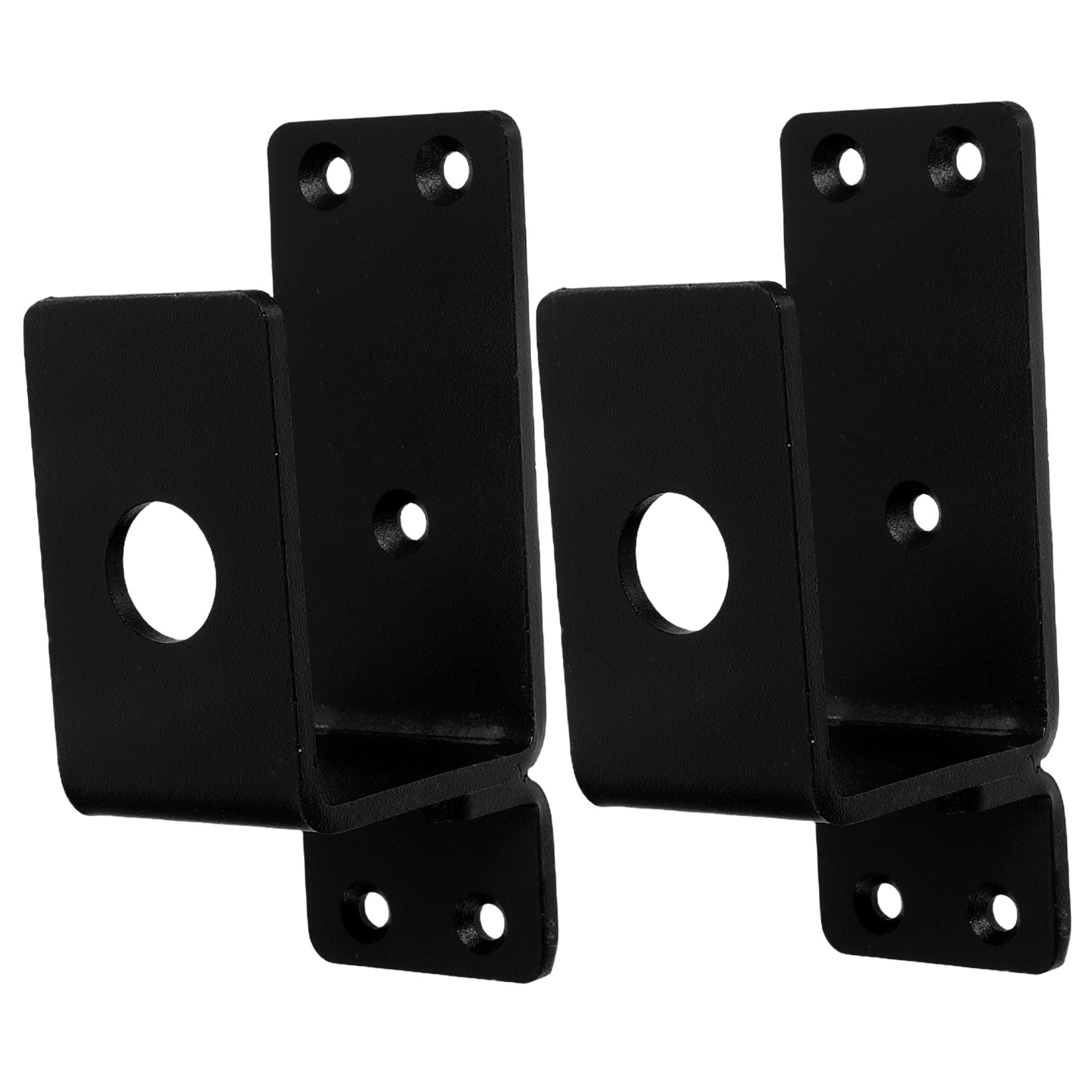 FRCOLOR 1 Set Door   Bar Holder Brackets For Home And   Heavy Duty Metal U Shaped Bracket For Door Brace And