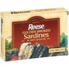 Reese Golden Smoked Sardines in 100% Pure Olive Oil, 3.75 oz, (Pack of 10)