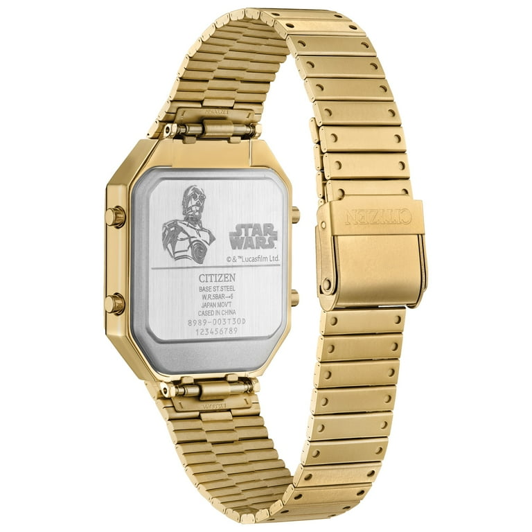 Citizen Unisex Star Wars C-3PO Gold-Tone Digital Watch