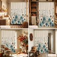 thumbnail image 6 of Teal Tulips Spring Shower Curtain, Waterproof Shower Curtains for Bathroom, Beige Floral Garden Butterflies Washable Fabric Bathtub Curtain Set Bath Decor with 12 Hooks Stall 36"x72", 6 of 8