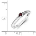 thumbnail image 3 of 14K White Gold Family Jewelry Diamond Semi-Set Ring - Size 7, 3 of 3