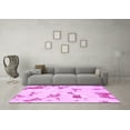 thumbnail image 3 of Ahgly Company Indoor Square Abstract Pink Modern Area Rugs, 7' Square, 3 of 4