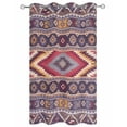 thumbnail image 2 of nqOlkjepod Outdoor Curtains for Patio Waterproof, Southwest Aztec Outdoor Privacy Panels Grommet, Country Retro Ethnic Geometric Motifs Blackout Outside Curtains for Porch/Cabana 54"x95", 1 Panel, 2 of 8