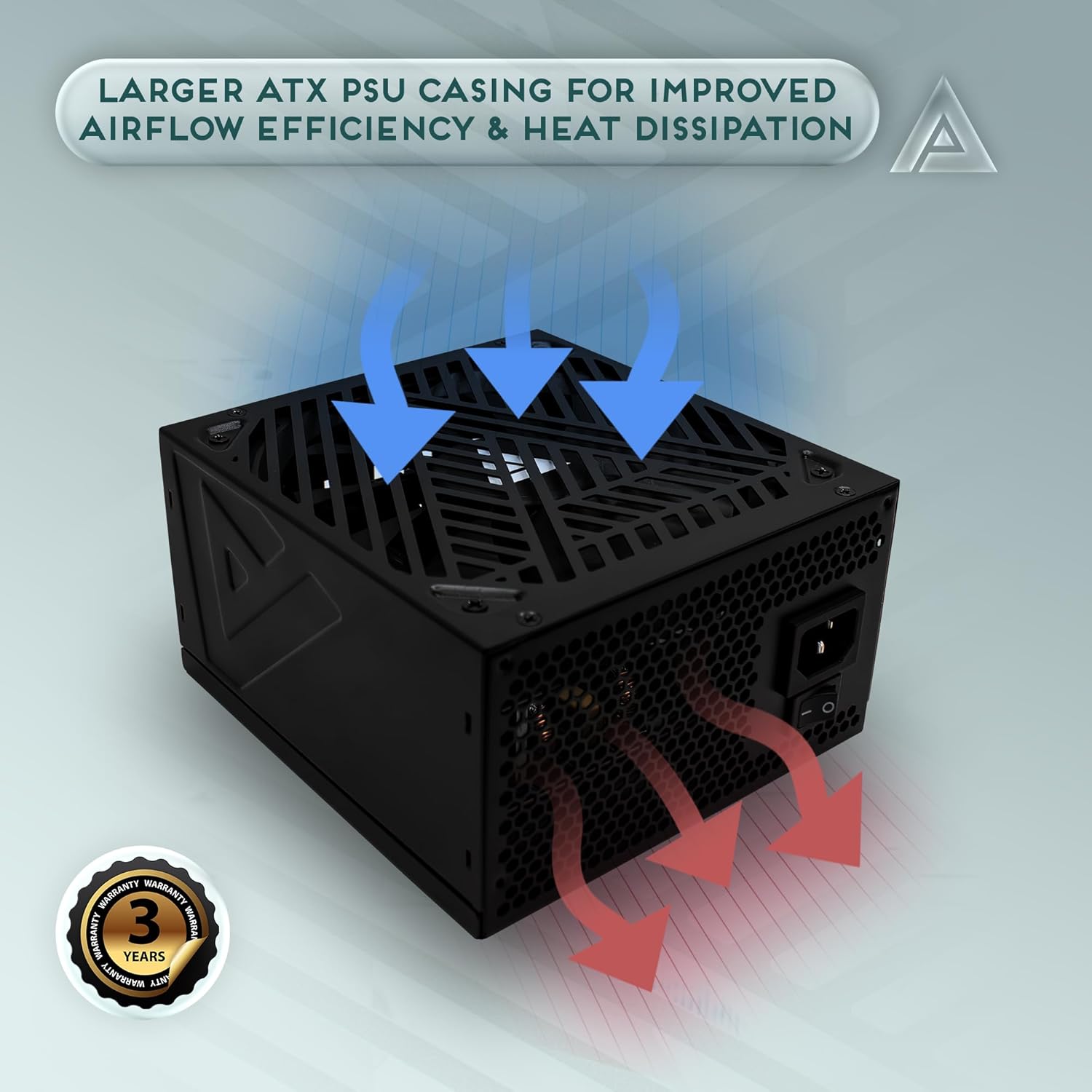 Apevia ATX-SL1000W Soul 1000W ATX 3.0 & 3.1 Compatible, Fully Modular, PCIe 5.1 12V-2x6 Connector ATX Active PFC, DC to DC Converter Design, 140mm Silent Fan, RoHS Compliance, Gaming Power Supply