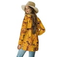 thumbnail image 2 of Garronmavis Womens Lightweight Cardigan Knit Sweater Thin Cardigan Jackets Open Front Kimono for Women Long Beach Cover Up Top Maple Leaves, 2 of 6