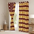 thumbnail image 3 of Homewish Geometric Plaid Stripes Black Out Curtains for Female Men Adults,Abstract American Flag Curtains Pack of 2 (42x63 Each),Minimalist Mid Century Bedroom Curtains,Super Cozy Room Decor, 3 of 6