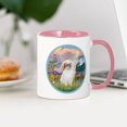 thumbnail image 3 of CafePress - Cloud Angel With Lilly Mug - 11 oz Ceramic Mug - Novelty Coffee Tea Cup, 3 of 4