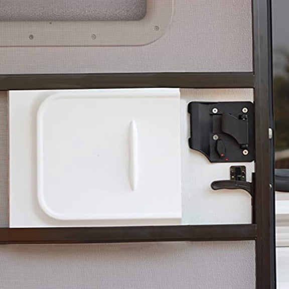 Baguer Rv Screen Door Slide With Slide Stop - Perfect for Trailers & Campers!,Simple Operation, One Step Use, Save Your Time