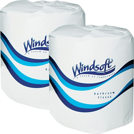 Windsoft Facial Quality Two-Ply Toilet Tissue, Bundle of (Best Quality Toilet Paper)